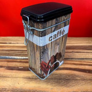 Boite à Café 250 g - Effet bois rustique caffè