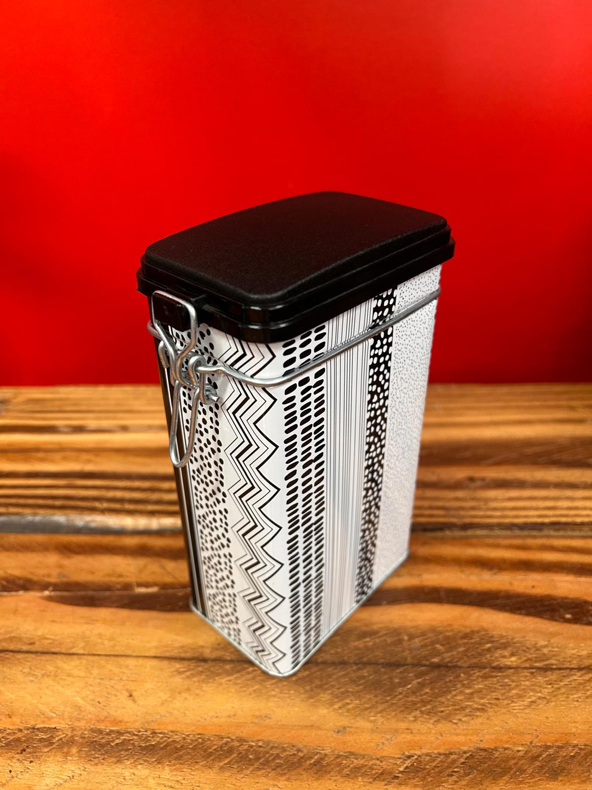 Boite à Café 250 g - Motif Graphique Noir & Blanc