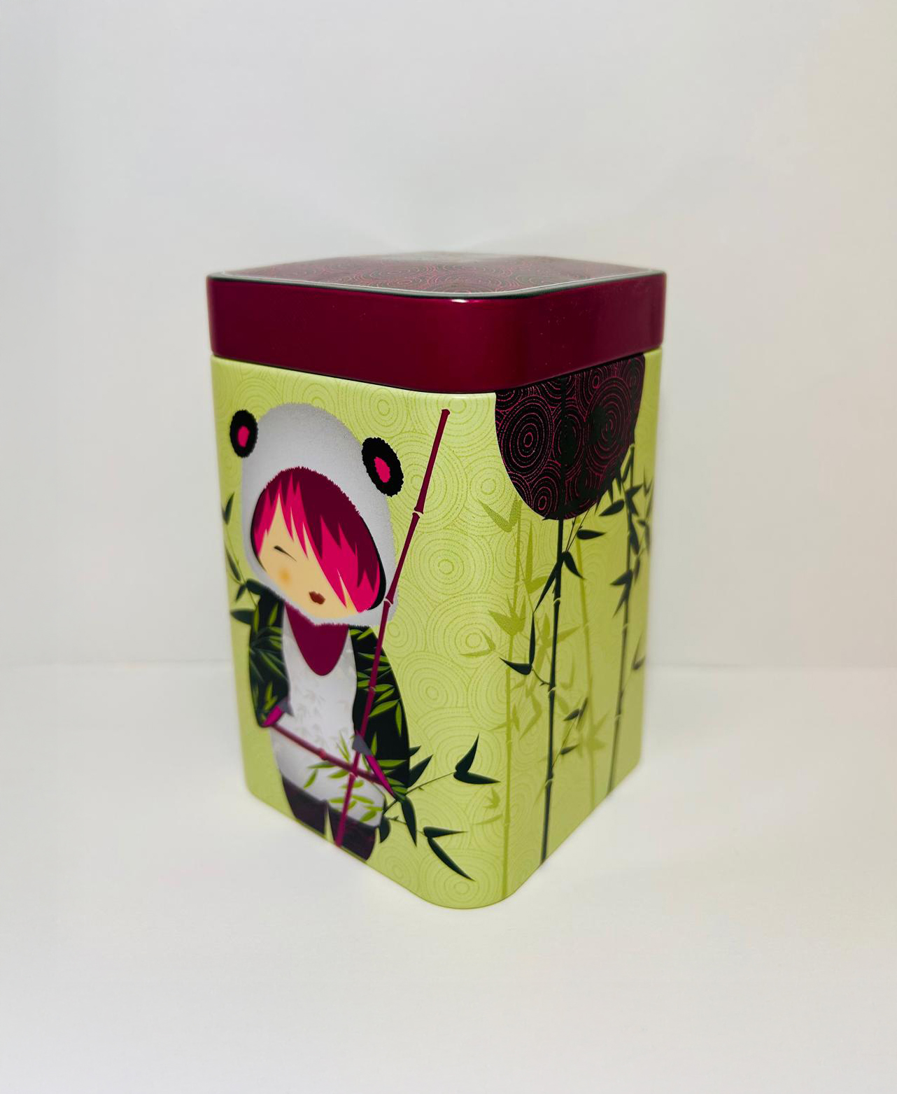 Boîte à thé 150g - Vert bambou lumineux