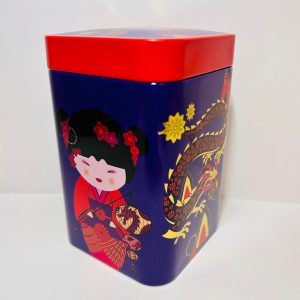 Boîte à thé 150g - Geisha Rouge & Dragon Doré Japonais