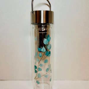 Gourde infuseur isotherme - Feuilles bleues Japonaises