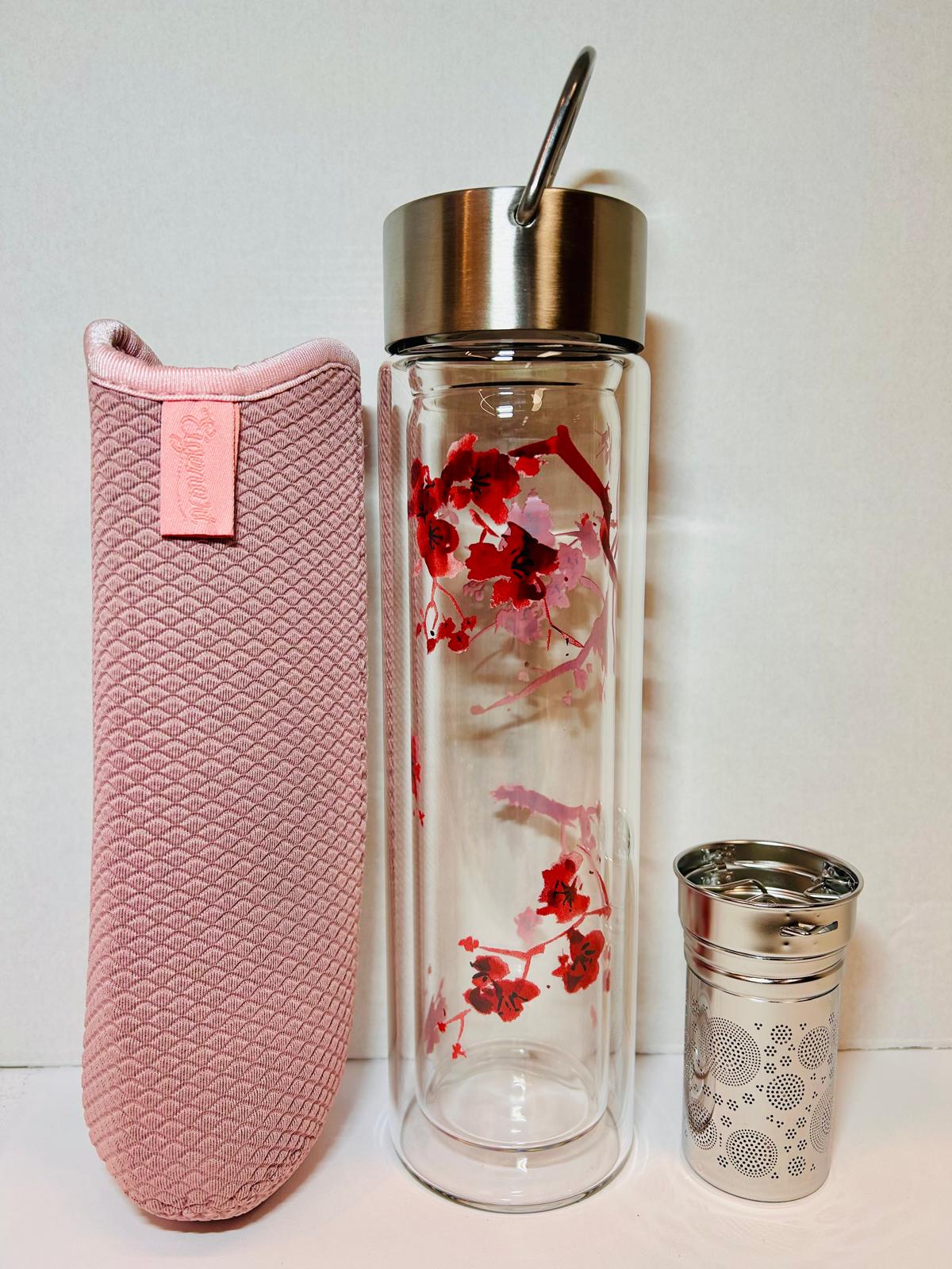 Gourde infuseur isotherme - Fleurs Rouges Japonaises – Image 2